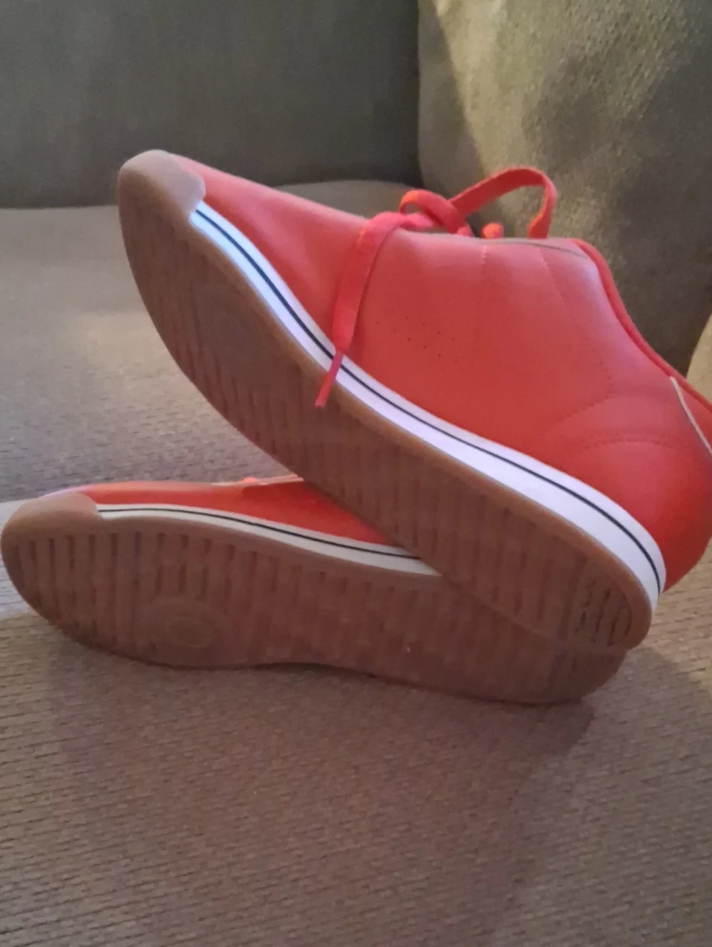 Reebok Red Lace-Up Sneakers - Picture 2 of 5